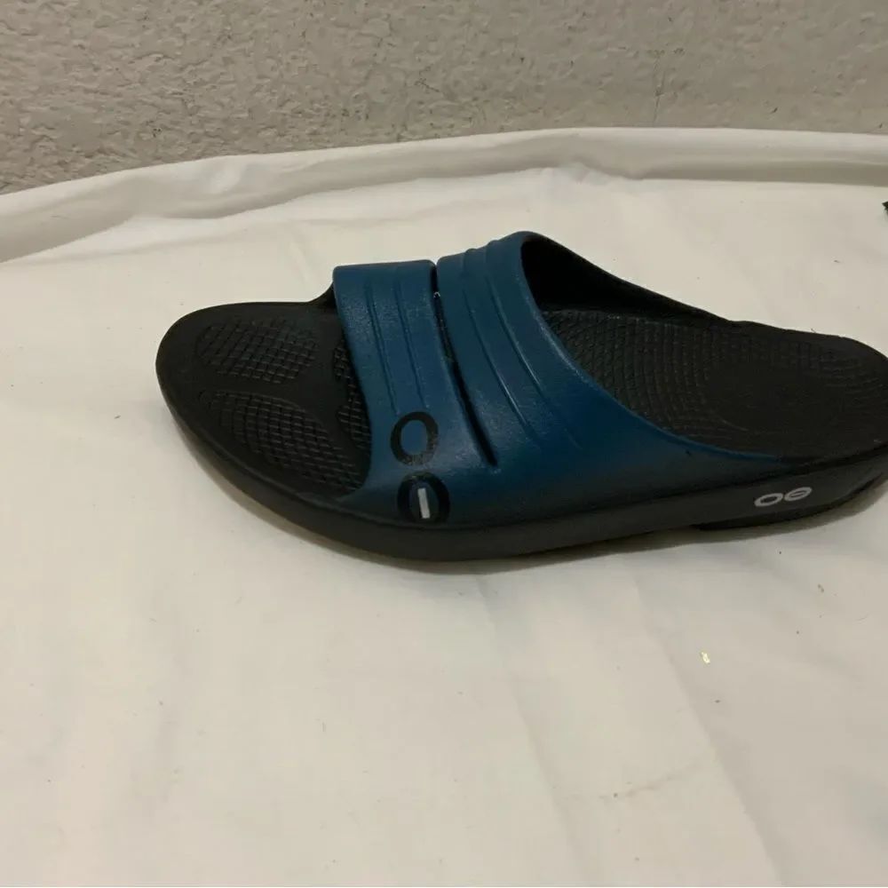 Oofos Ooahh Slide Sandals Womens Size 6 Black Recovery Comfort Sandals Mens 4